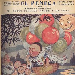 5. "Mi amigo Pierrot parte a la luna", dice esta portada. El Peneca 905, 22 de marzo de 1926.