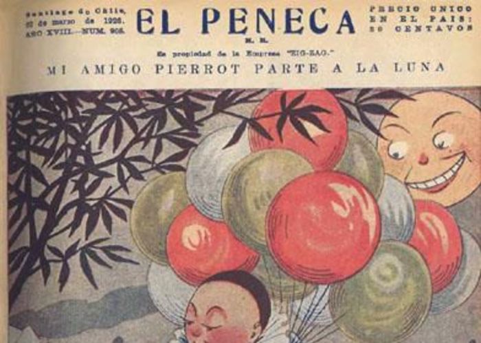 5. "Mi amigo Pierrot parte a la luna", dice esta portada. El Peneca 905, 22 de marzo de 1926.