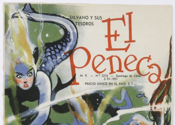 11. Silvano y sus tesoros. Portada de Elena Poirier. El Peneca 2216, 2 de junio de 1951.