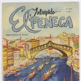 15. Regata histórica de Venecia. Portada de Elena Poirier. El intrépido Peneca 2660, 1958.
