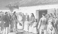 4. Encuentro de la reina de Isla de Pascua con el expedicionario francés M. A. Pinart