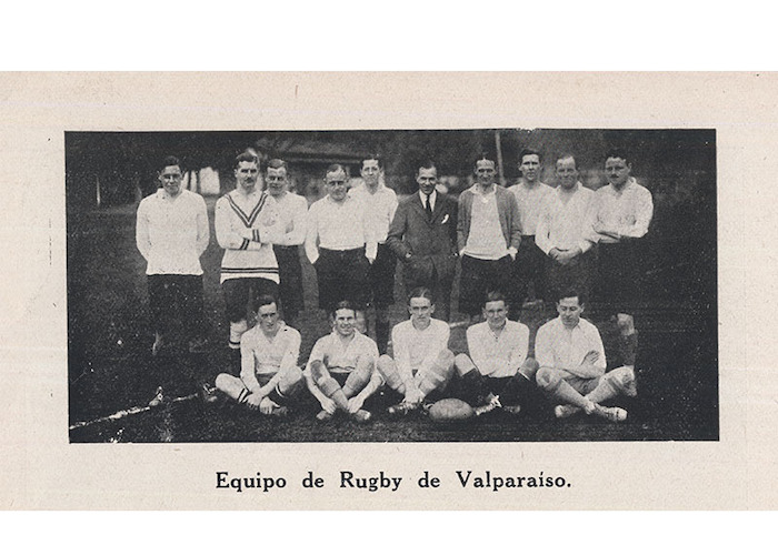 1. Equipo de rugby inglés en Valparaíso, 1925.
