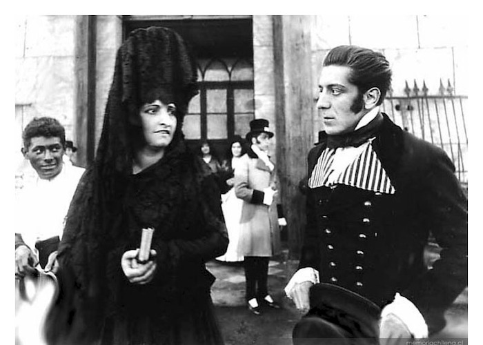 7. Pedro Sienna y Dolores Anzani en la película "El Húsar de la muerte", 1925.