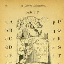 4. Silabario "El lector americano”, de José Abelardo Núñez (1881).