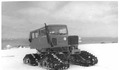7. Carro Snow Cat, medio de transporte en la Antártica.